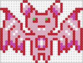 Strawberry Bat - bat,strawberry,cute,animal,winged,spooky,halloween,pink,red