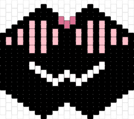 goober - blush,smile,mask,black,pink