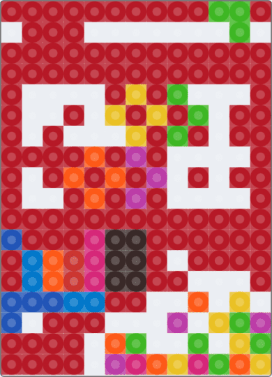 Cereal Box Fruit Loops - red