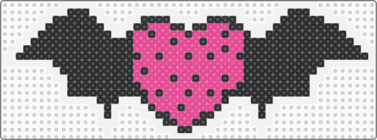 Draculaura heart - white,pink