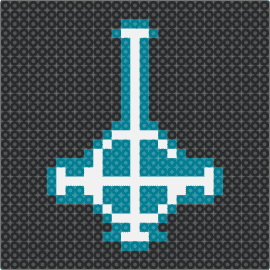 GRUCIFIX - grucifix,ghost,logo,symbol,band,music,black,teal,white