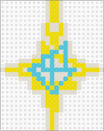 IMPERA GRUCIFIX - grucifix,ghost,logo,symbol,band,music,light blue,yellow