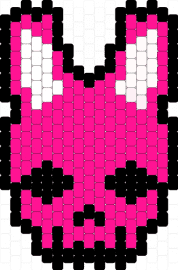 Skull bunny - bunny,skull,rabbit,charm,head,spooky,pink