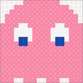 Pacman ghost pink - pacman,ghost,coaster,character,arcade,video game,namco,simple,pink