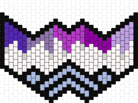 Purple Mask - mask,drippy,geometric,purple,white