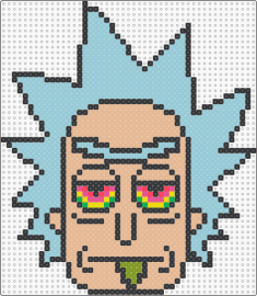 Trippy rick dilated - light blue,beige