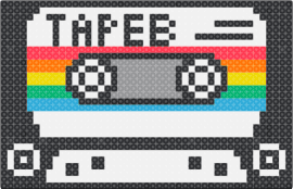 Tape B spectrum Cassette - tape b,cassette,dj,music,edm,retro,black,white