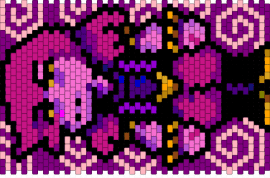 Susie deltarune tapestry - susie,deltarune,tapestry,character,video game,swirls,spirals,pink,purple