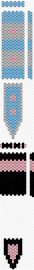 Knife - pink,light blue