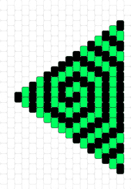 A cup spiral bra - spiral,geometric,bikini,bra,swirl,neon,green,black
