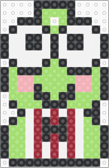 keroppi charm - green