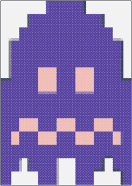 Pac-Man ghost - ghost,pacman,arcade,retro,video game,namco,purple