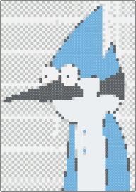 Mordecai regular show - mordecai,regular show,character,cartoon,tv show,bird,light blue,white