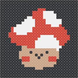 Mushroom - mushroom,ding ding,character,panel,cute,tan,red,white