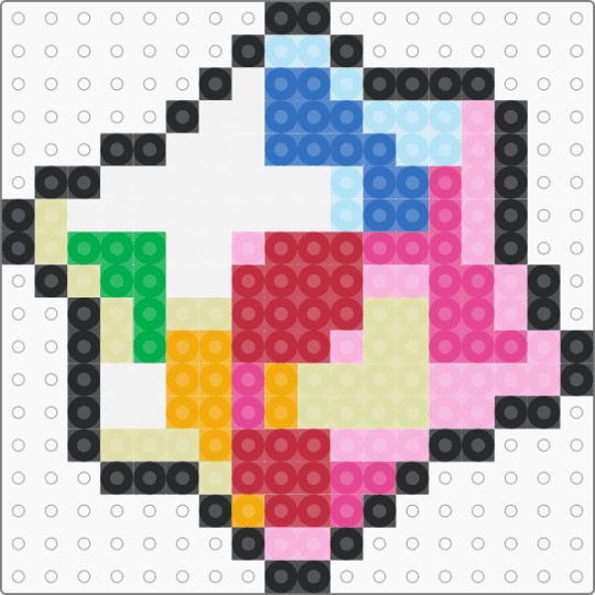 Rainbow Super Mario Galaxy Star Bit - pink,yellow,red