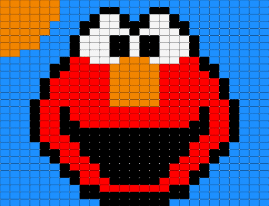 Sunny day Elmo - character, elmo, light blue, sesame street