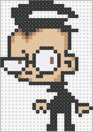 Invader Zim Dib - dib,invader zim,character,cartoon,tv show,tan,black