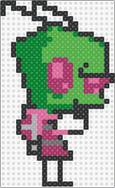 Invader Zim - invader zim,alien,character,cartoon,tv show,green,pink