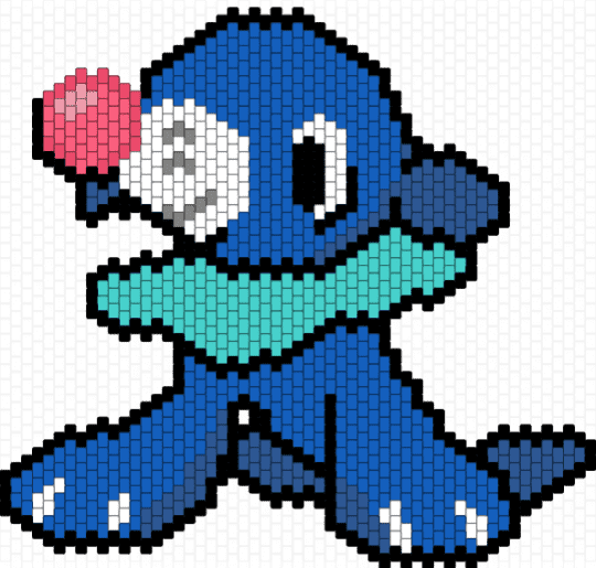 Popplio - Bag Panel - alola, blue, pokemon, pokemon sun and moon, popplio, starter pokemon, water type pokmon