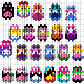 PRIDE PAWS!! - paws pride,community,colorful,charms,pink,blue,yellow