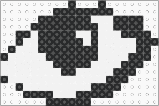 EYE PERLER - black,white,eye,simple,human,body