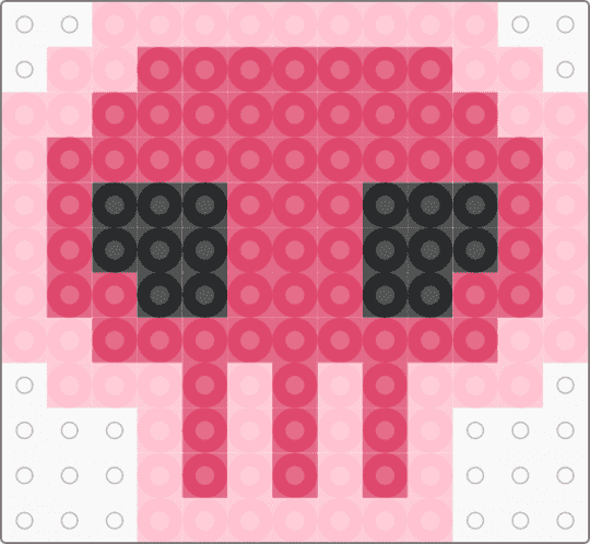 kuromi charm - red,pink