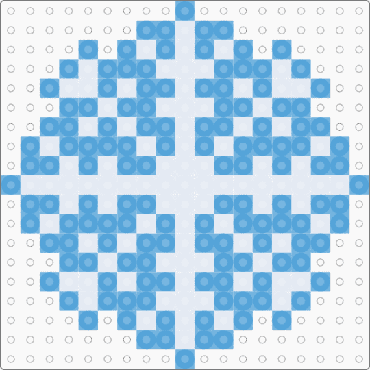 snowflake - white,light blue
