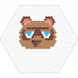 Tom Nook - tommy nook,animal crossing,raccoon,character,head,video game,tan,brown