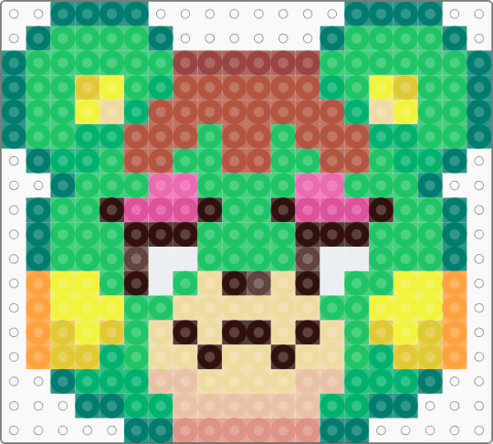 Charlise ACNH - acnh, animal crossing, bear, beige, charlise, game, green, red, teal, video games