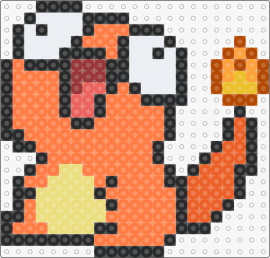 derp charmander - charmander,pokemon,derpy,starter,character,gaming,cute,silly,orange