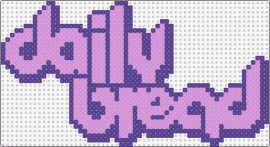 Daily Bread Logo - Mono Grape - daily bread,logo,retro,text,dj,music,edm,purple,pink