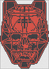 BTSM Wireframe Skull - black tiger sex machine,skull,helmet,logo,dj,music,edm,dark,spooky,red,black