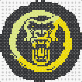 Brondo Logo - yellow - brondo,gorilla,dj,logo,coin,music,edm,intense,yellow,black