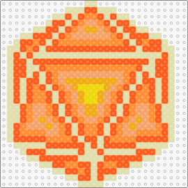 Odesza logo - orange - odesza,icosahedron,music,edm,dj