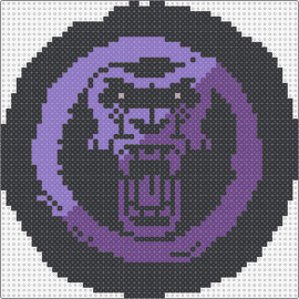 Brondo Logo - purple - brondo,gorilla,dj,logo,coin,music,edm,intense,purple,black