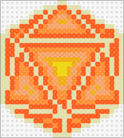 Odesza logo - orange - odesza,icosahedron,logo,geometric,dj,music,edm,orange