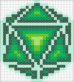 Odesza logo - green - odesza,icosahedron,logo,geometric,dj,music,edm,green