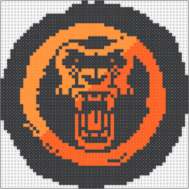 Brondo Logo - orange - brondo,gorilla,dj,logo,coin,music,edm,intense,orange,black