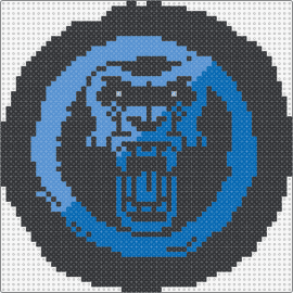 Brondo Logo - blue - brondo,gorilla,dj,logo,coin,music,edm,intense,blue,black