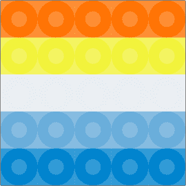 L1TTL3 AR0AC3 TH1NG - aroace,pride,charm,simple,orange,yellow,light blue