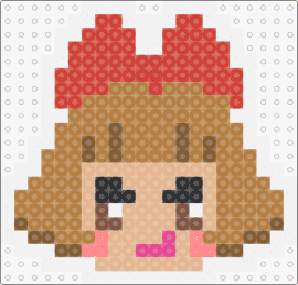 Lulu - lulu,warioware,nintendo,character,cute,video game,bow,tan,red