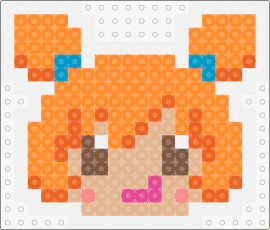 Ana - ana,warioware,nintendo,head,character,cute,video game,orange,tan