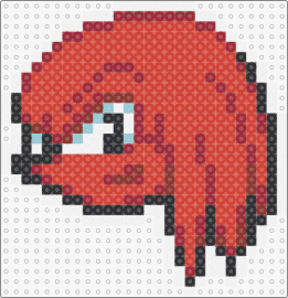 Knuckles Icon - knuckles,sonic the hedgehog,sega,head,character,charm,video game,red