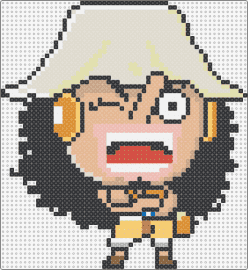 Usopp - usopp,one piece,chibi,character,pirate,anime,tv show,beige,tan