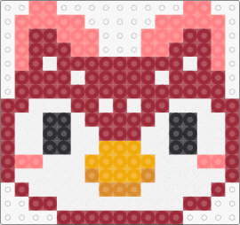 Celeste - celeste,animal crossing,owl,character,head,video game,red,white