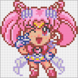 Sailor Chibi Moon - chibiusa,sailor moon,chibi,character,anime,peace,pink