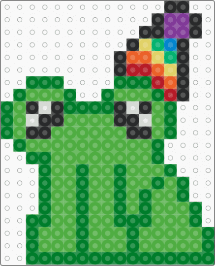 silly frog dude - green