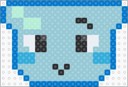 Fin Dandy's world perler - light blue