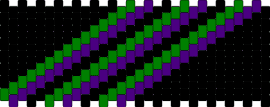 Black/green/purple - diagonal,stripes,dark,cuff,black,green,purple