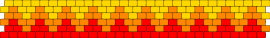 Flames - zig zag,fiery,flames,bracelet,cuff,geometric,yellow,red,orange